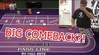 🔥HUGE COMEBACK!🔥30 Roll Craps Challenge – WIN BIG or BUST #115