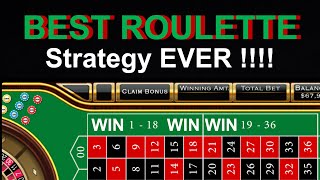 BEST ROULETTE STRATEGY EVER !!! 100% WIN BIG