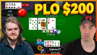 Charlie Carrel Plays PLO $200 Part 2! (Poker Session Review)