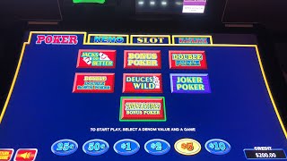 Royal or busto Round II. High limit video poker.