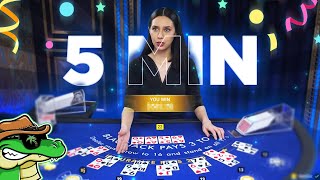 WE GOT A STRAIGHT FLUSH! – 5-Min Blackjack #41