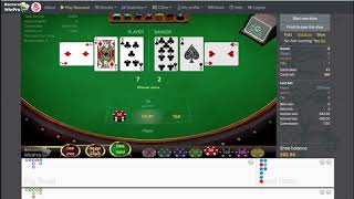 My Baccarat winning strategy, betting system won $1500 in 3 shoes $100 unit size