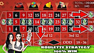 Roulette guaranteed strategy 100% win Rate || Roulette strategy