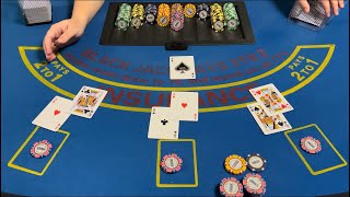 Blackjack | $50,000 Buy In | EPIC High Roller Session! Large All In Bets, Splitting Aces & More!!