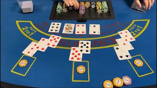 Blackjack | $20,000 Buy In | High Limit Table Play! Splitting Aces, Doubles, & Large Bets