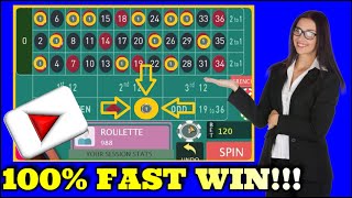 The 100% Fast Winning System To Roulette | Roulette Strategy To Win