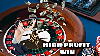 High profit win || Roulette strategy to win || Roulette casino