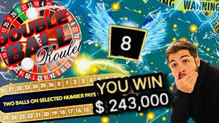 Breaking The Casino With Huge Double Ball Roulette Bets!!!
