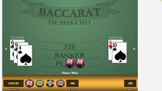 Baccarat Strategy $100 Per Day III