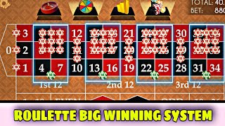 Roulette amazing big winning system || roulette strategy to win || roulette casino