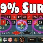 💃 A 99% Perfect Winning Strategy to Roulette || Roulette Strategy to Win