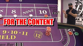 🔥FOR THE CONTENT🔥 30 Roll Craps Challenge – WIN BIG or BUST #121
