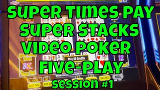 We Play A New Video Poker Game – Super Times Pay Super Stacks!