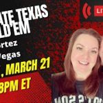 Live Ultimate Texas Hold Em from El Cortez in Las Vegas!!