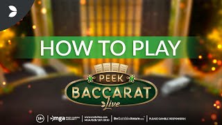 Peek Baccarat Tutorial | Evolution