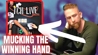 Insane FOLD after ALL IN! Player goes on $45,100 Heater after huge mistake
