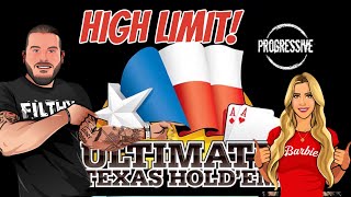 HIGH LIMIT ULTIMATE TEXAS HOLDEM!!!!