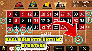 Real roulette betting strategy || roulette strategy || roulette game