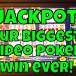 Handpay Jackpot! Our Biggest Video Poker Win Ever!