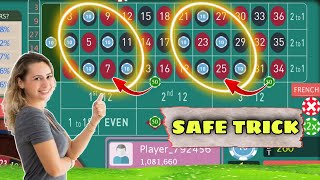 Play Safe Win Big || Roulette strategy || Roulette game