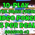 10-Play Extra Draw Frenzy Video Poker at $15 Per Deal!