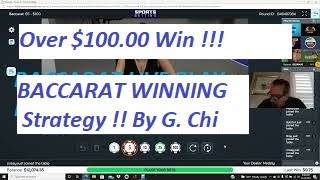 Baccarat WINNING STRATEGY ” LIVE PLAY ” By Gambling Chi 1/09/2022