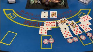 Blackjack | $60,000 Buy In | AMAZING $120,000 Cash Out! Triple Splits & Huge All In Bet!