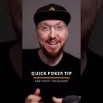 Quick Poker Tip: Can’t Spot The Sucker At The Table? TRY THIS! #Shorts