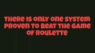 ROULETTE SYSTEM WINS 100% OF TIME!! – VIP ROULETTE SYSTEM