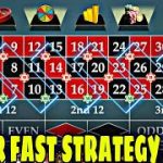 Superb fast roulette winning strategy || roulette strategy || roulette casino