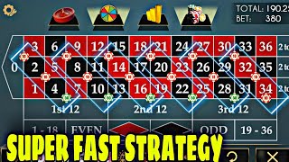 Superb fast roulette winning strategy || roulette strategy || roulette casino