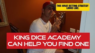 HOW TO  TEST YOUR CRAPS BETTING STRATEGY.  WITH LIVE PLAYER AT KING DICE ACADEMY 4/21/22