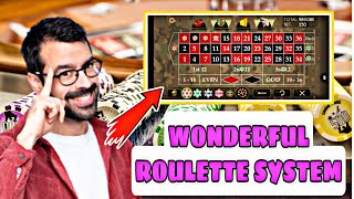 Wonderful roulette system || roulette strategy to win big