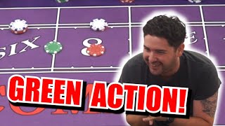 🔥GREEN ACTION!🔥 30 Roll Craps Challenge – WIN BIG or BUST #137