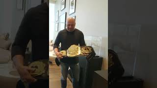 Dana White Shows Off Blackjack Championship Belt