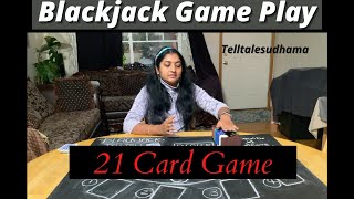 How to play Blackjack | Game Play and rules | 21 card game | Casino Games [English India] #blackjack