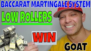 Baccarat Martingale System For Low Rollers- Christopher Mitchell Explains & Plays Live Online.
