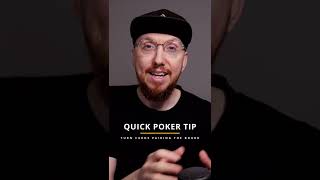 Quick Poker Tip: Paired Board On The Turn #Shorts