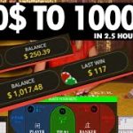Baccarat 100% Win rate! 250$ to 1000$ – PART 1 (250$ – 500$)