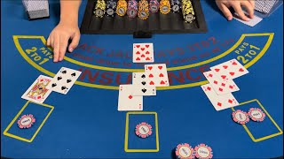 Blackjack | $70,000 Buy In | HUGE $20,000 High Roller Bets! Many Splits & Doubles!