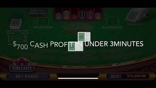 Baccarat Real Winning Strategy $700 Profit In Under 3MINUTES!!!