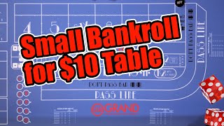 Conservative Small Bankroll Craps Strategy