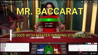 ++2500$ WITH MASTER WINNING STRATEGY IN BACCARAT ONLINE | MR. BACCARAT