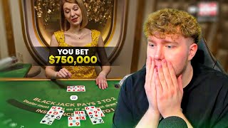 Betting $750,000 on BLACKJACK in 20 minutes