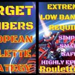 Target numbers roulette strategy | Roulette boss