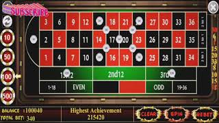 Roulette 100% winning strategy|casino winning game|besttrick