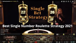 Best Single Number Roulette Strategy 2021 | Single Bet Roulette Strategy | One number fixed target