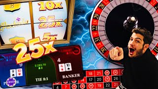 Baccarat Roulette & Crazy Time! Any Big Wins?!?!?