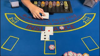 Blackjack | $75,000 Buy In | EPIC High Roller Win! Is Taking Insurance Worth It!?