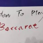 how to play baccarat